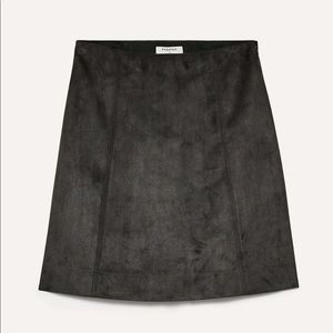 ARITZIA Hopper Skirt - suede dark shadow